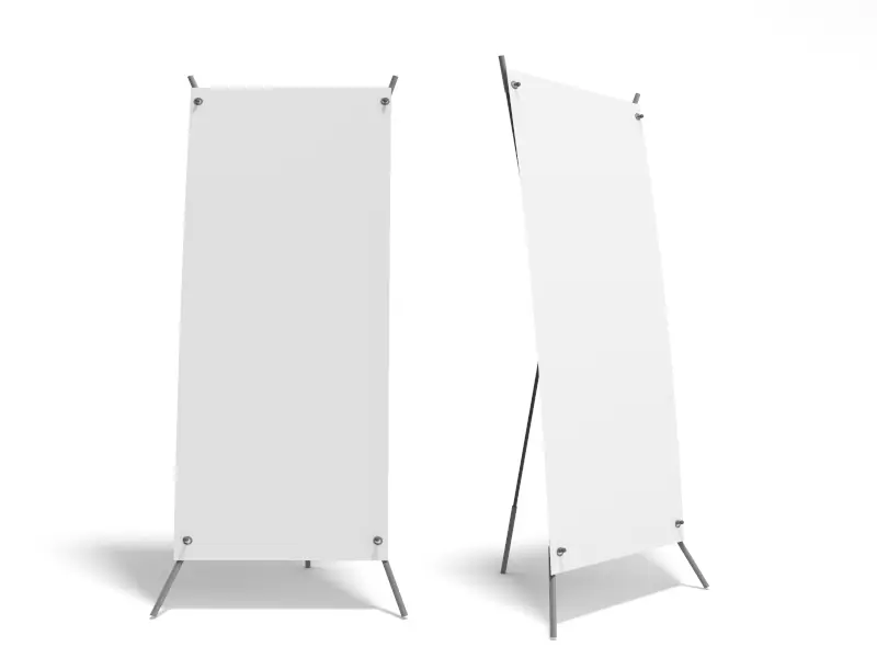 Blank roll up banner